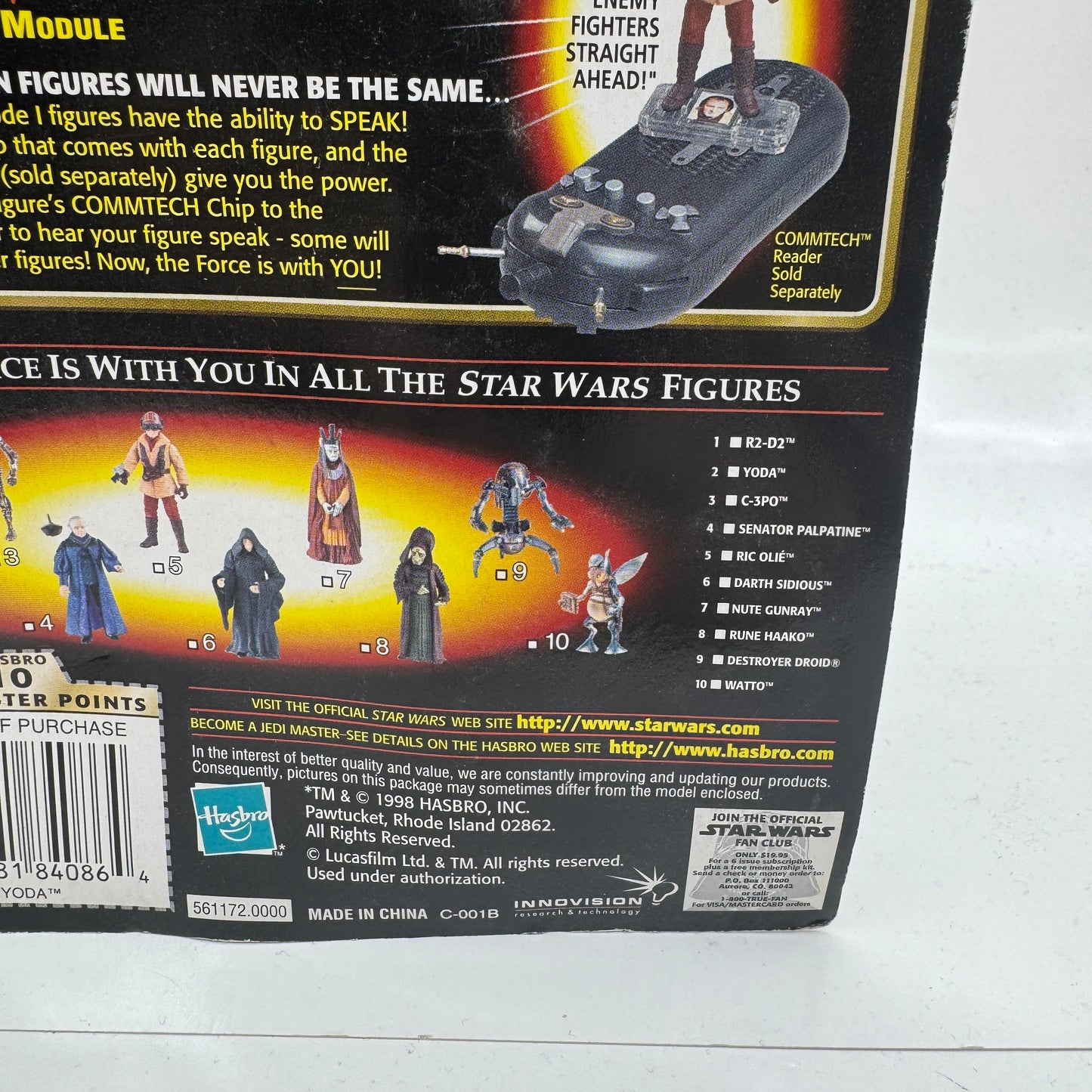 Yoda with Jedi Council Chair - Star Wars Episode 1 Action Figure (Hasbro, 1998) Collection 2