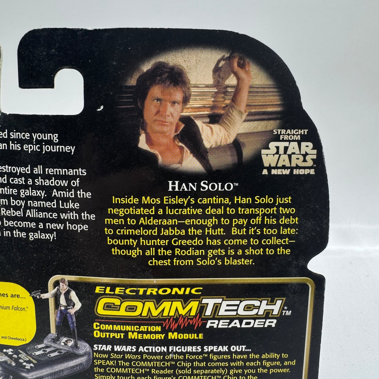 Han Solo with Blaster Pistol & Holster - Star Wars Power of the Force Action Figure (Hasbro, 1999)