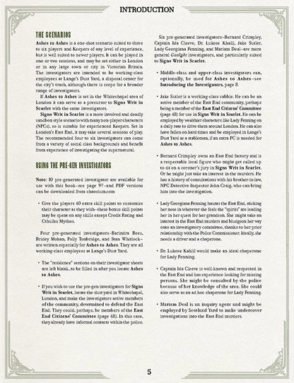 Call of Cthulhu - Cthulhu by Gaslight: Dust & Blood