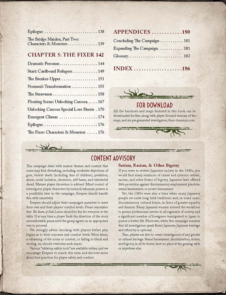 Call of Cthulhu: The Sutra of Pale Leaves - Carcosa Manifest