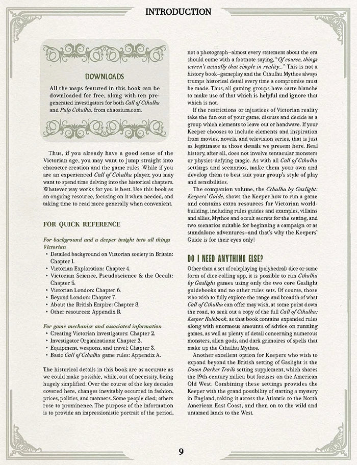 Call of Cthulhu - Cthulhu by Gaslight Investigator’s Guide