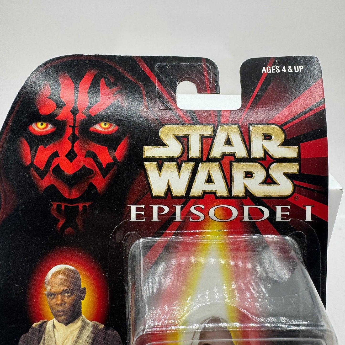Mace Windu with Lightsaber and Jedi Cloak - Star Wars Episode 1 Action Figure (Hasbro, 1998) Collection 3