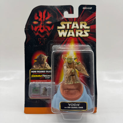 Yoda with Jedi Council Chair - Star Wars Episode 1 Action Figure (Hasbro, 1998) Collection 2