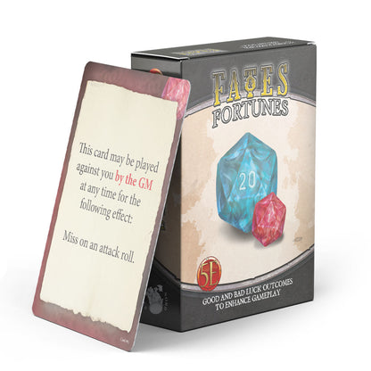 Fates & Fortunes (5E) Card Deck | TTRPG Game Add-On