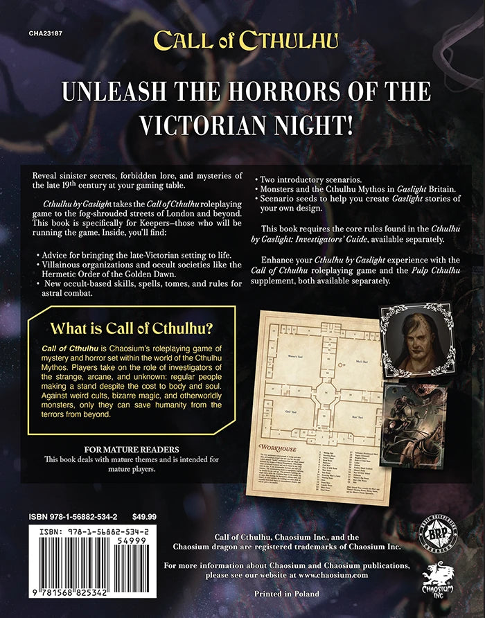 Call of Cthulhu Cthulhu by Gaslight Keeper's Guide - Nostalgia Mall