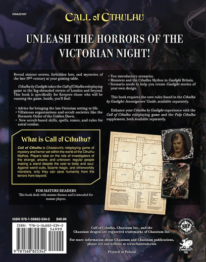 Call of Cthulhu Cthulhu by Gaslight Keeper's Guide - Nostalgia Mall