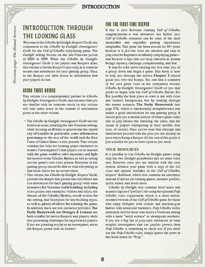 Call of Cthulhu Cthulhu by Gaslight Keeper's Guide - Nostalgia Mall