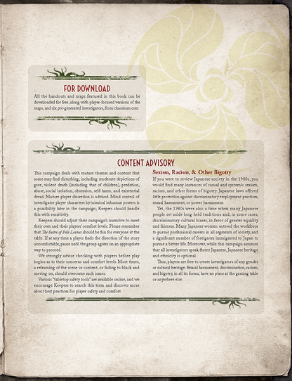 Call of Cthulhu: The Sutra of Pale Leaves - Twin Suns Rising