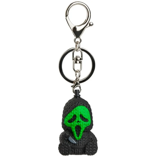 Ghost Face Scream 1.75" Collectible Keychain Charm #006 - Handmade by Robots