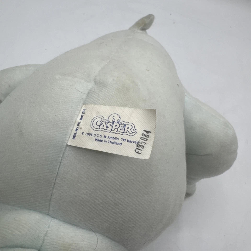 Fatso 10" Plush - Casper the Ghost (Tyco, 1994) With Glow in the Dark Eyes